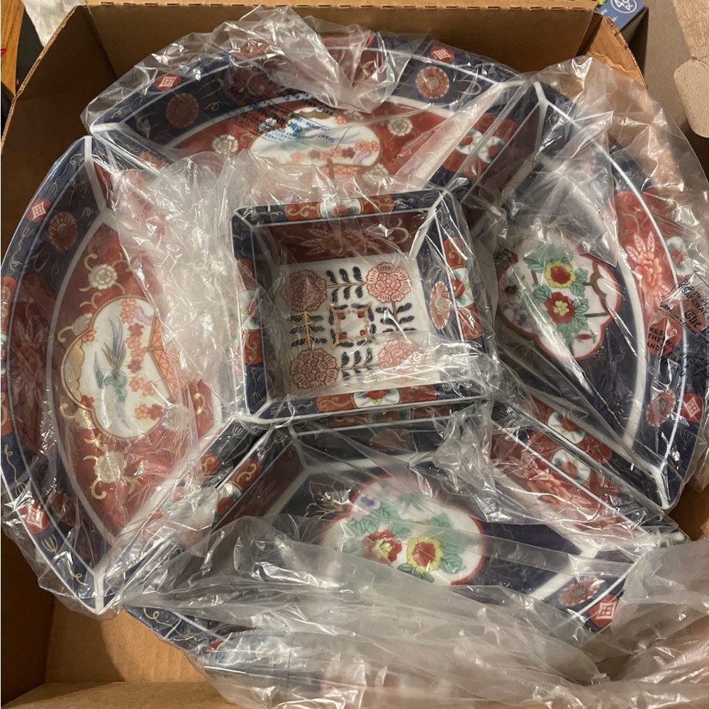 Lazy Susan vintage Elegant Multicolor Porcelain Dish Set
